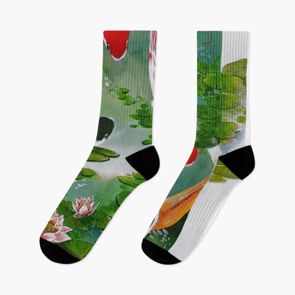 Artikelvorschau, Koi Fish Pond Lotus Japanese Garden Zen Art entworfen und verkauft von SofiaStutio.