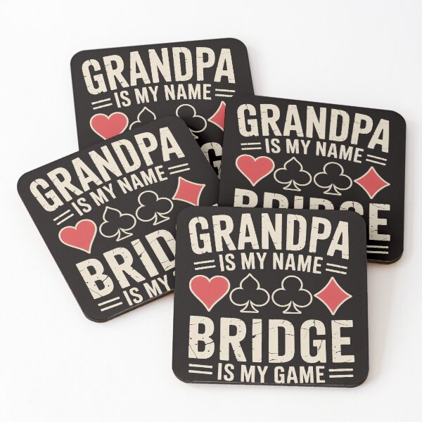 Item preview, Grandpa Is My Name Bridge Is My Game Card Game Gift designed and sold by RONALPARAD.