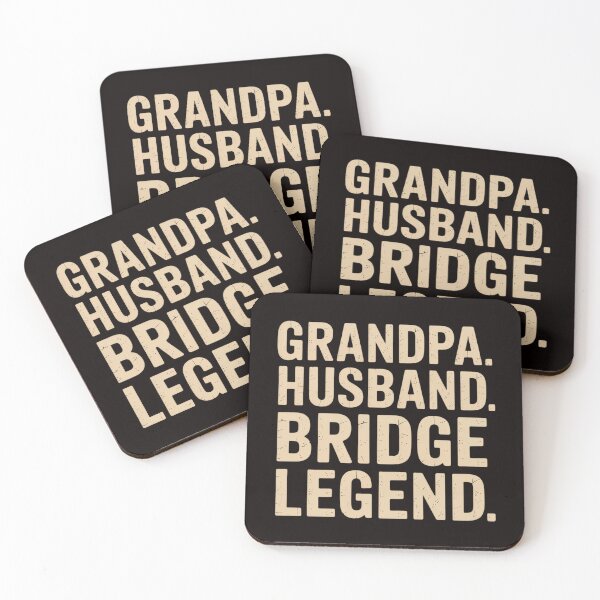 Item preview, Grandpa Husband Bridge Legend Bridge Game designed and sold by RONALPARAD.