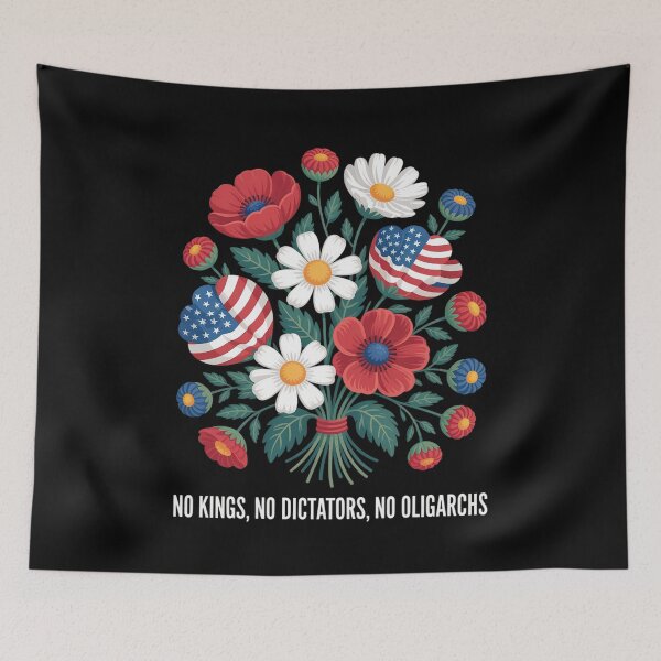 Item preview, No Kings No Dictators No Oligarchs In America  designed and sold by joyouartArt.