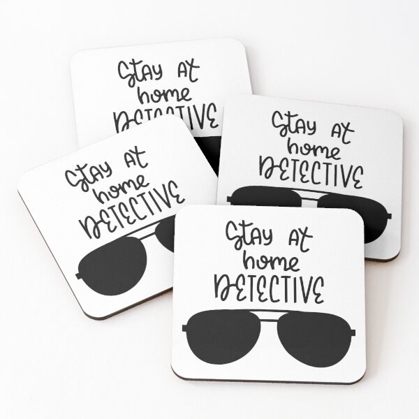 Item preview, stay at home detective designed and sold by Diddybelles Designs.