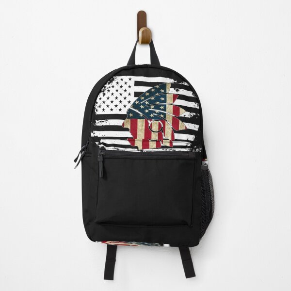 Item preview, Native American Warrior and USA Flag stressed design for Birthday designed and sold by erozzz.