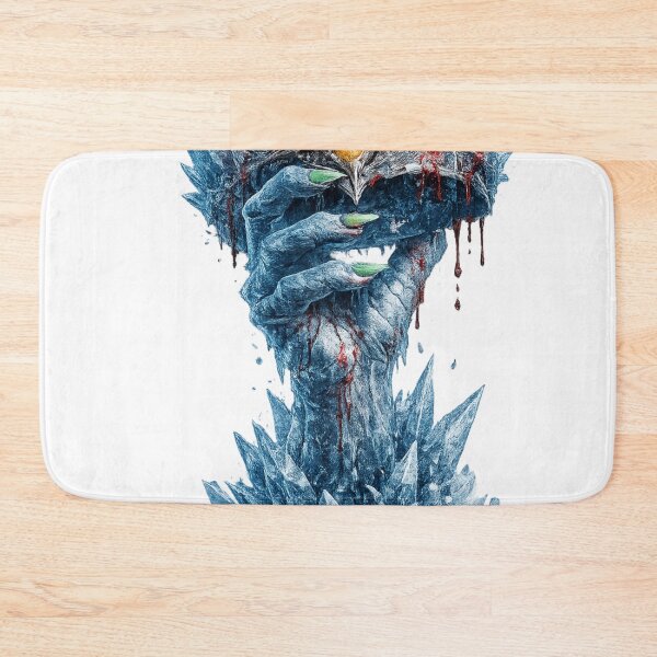 Item preview, Ice King Hand – Frozen Hand Holding a Bloodstained Ice Crown designed and sold by BoldLineDesign.