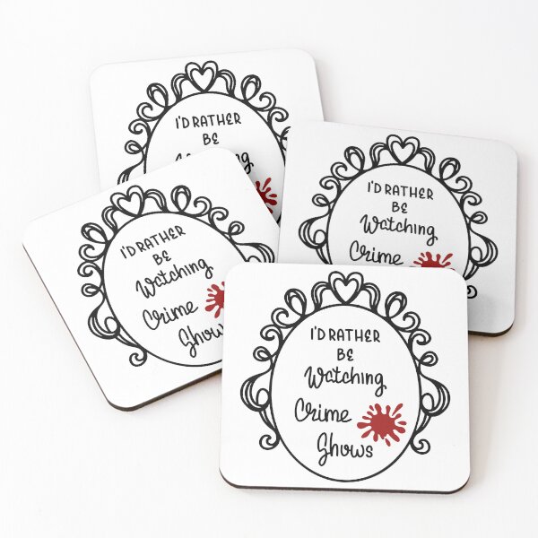 Item preview, i'd rather be watching crime shows designed and sold by Diddybelles Designs.