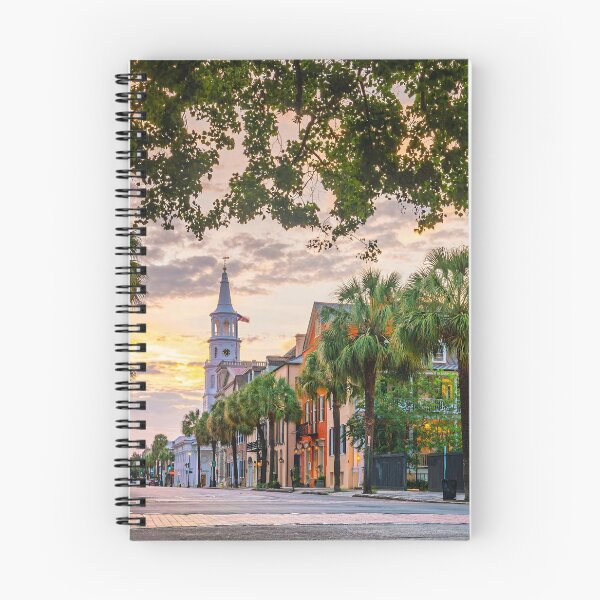 Item preview, Charleston South Carolina Palm Trees Sunset Historic designed and sold by SofiaStutio.