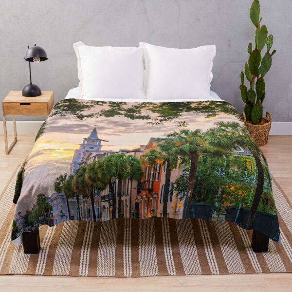 Item preview, Charleston South Carolina Palm Trees Sunset Historic designed and sold by SofiaStutio.
