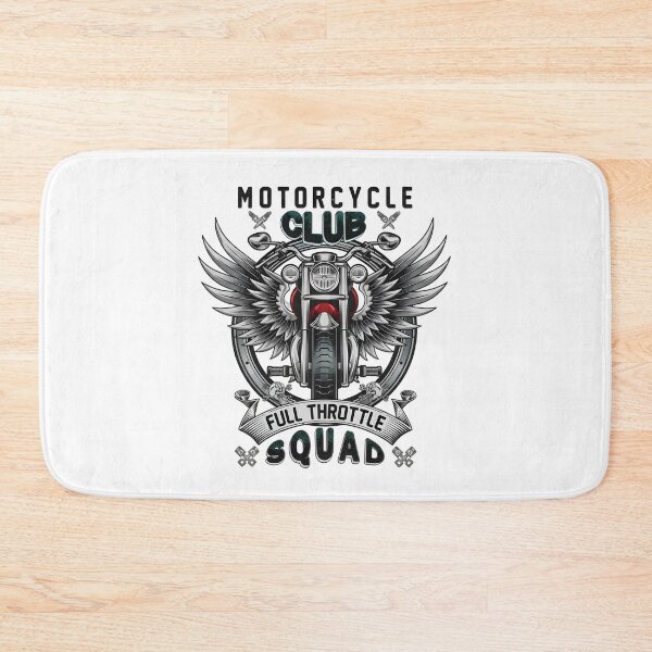 Item preview, Full Throttle Motorcycle Club - Vintage Winged Biker Squad Art designed and sold by Latikshop.