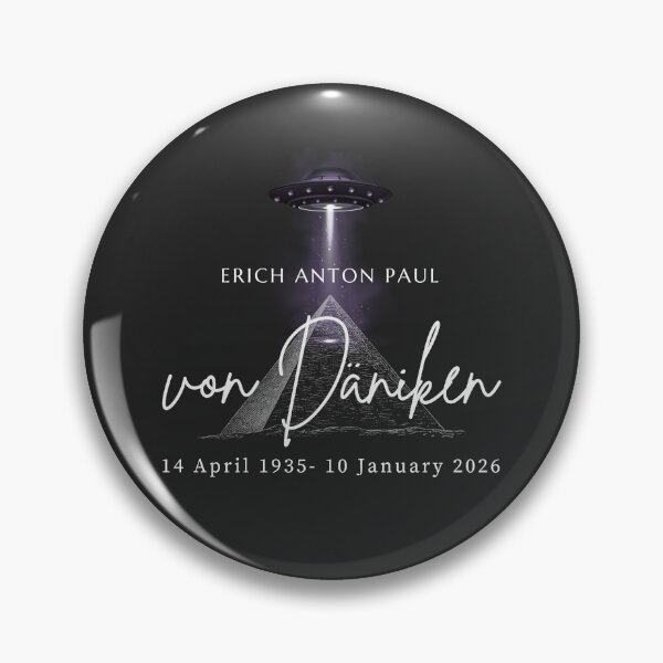 Item preview, Erich Anton Paul Von Daniken Tribute designed and sold by Anniko Art Studio.