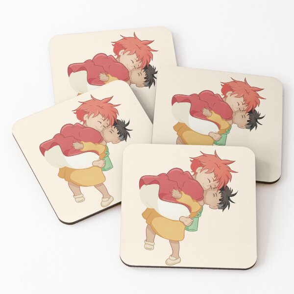 Item preview, Ponyo on the Cliff – Ponyo and Sôsuke designed and sold by madebymirabelle.