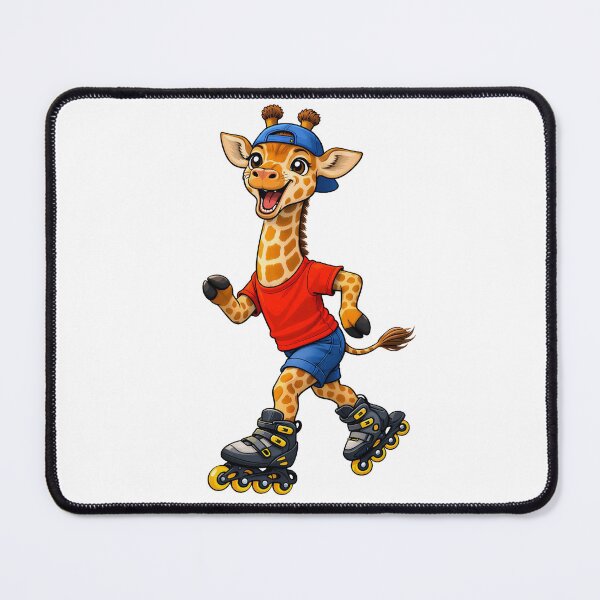 Item preview, Rollerblading Giraffe designed and sold by TenderPawStudio.