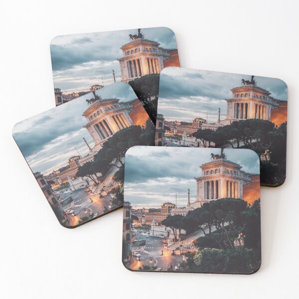Item preview, Rome Italy Vittoriano Sunset Piazza Venezia Monument designed and sold by SofiaStutio.