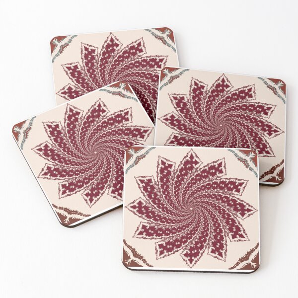 Item preview, Red Spiral Mandala of Courage, Determination, and Power designed and sold by OIL Pattern Design .