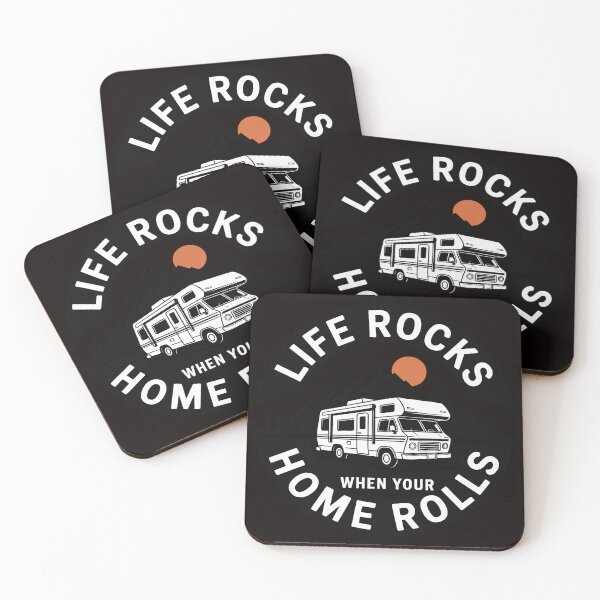 Item preview, Caravan Life Rocks Saying Camping designed and sold by RONALPARAD.