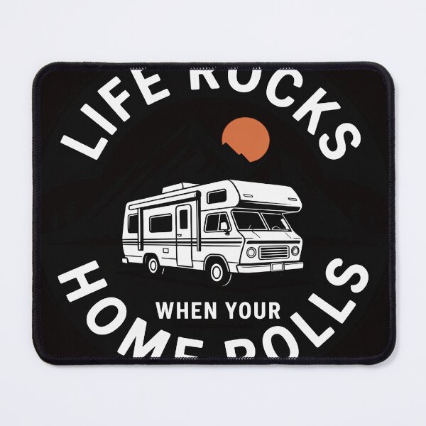 Item preview, Caravan Life Rocks Saying Camping designed and sold by RONALPARAD.