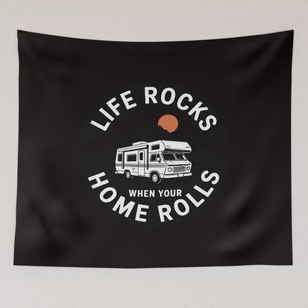 Item preview, Caravan Life Rocks Saying Camping designed and sold by RONALPARAD.