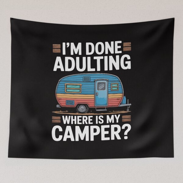 Item preview, Camper Travel Trailer Park Road Trip designed and sold by rutimenta.