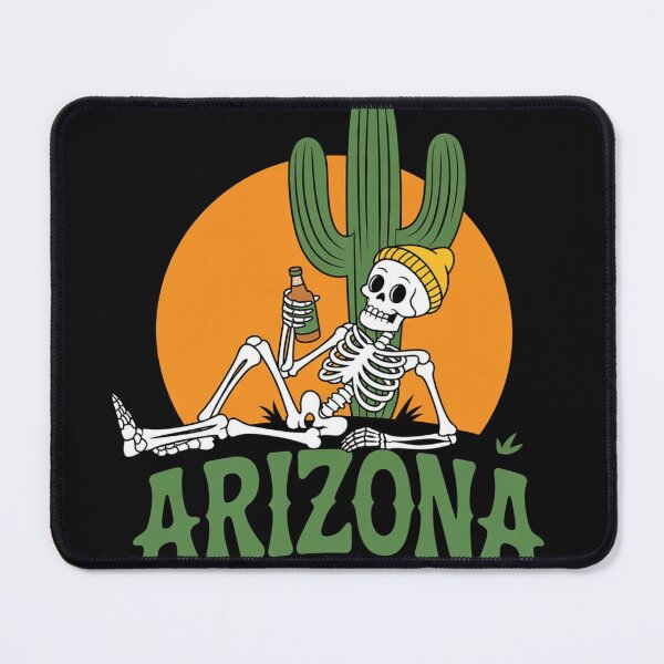 Item preview, Cactus and skeleton Arizona cartoon style image designed and sold by DipuDm.