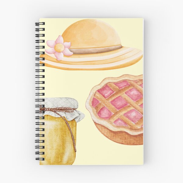 Item preview, Cozy Cottagecore Picnic Watercolor - Rustic Honey, Pie, and Sun Hat designed and sold by Theselinara.