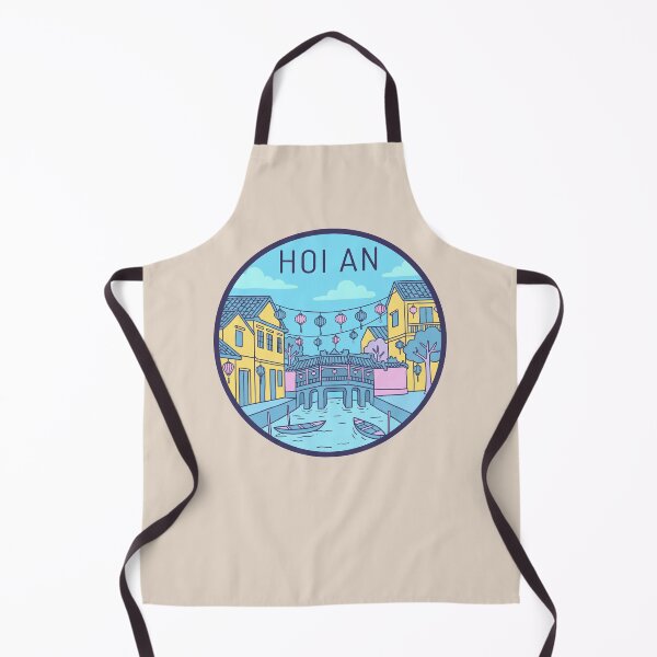 Item preview, Hoi An Vietnam Japanese Covered Bridge Badge, Ancient Town Landmark with Colorful Lanterns designed and sold by InvestingRoad.