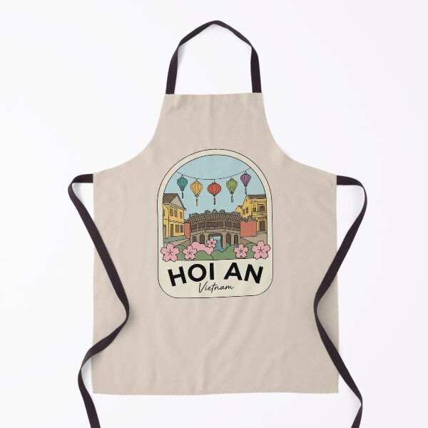 Item preview, Hoi An Vietnam Japanese Covered Bridge Badge, Ancient Town Landmark with Colorful Lanterns designed and sold by InvestingRoad.