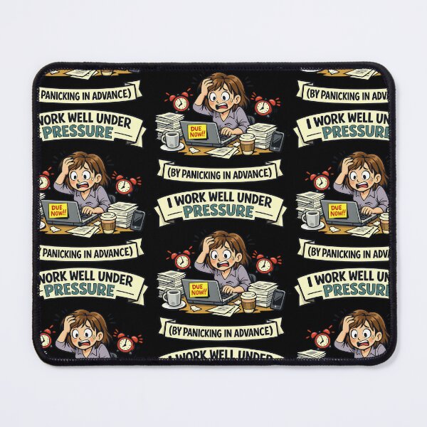 Item preview, I Work Well Under Pressure Panicking In Advance Funny Office Humor variant designed and sold by TeeTimeTreasure.