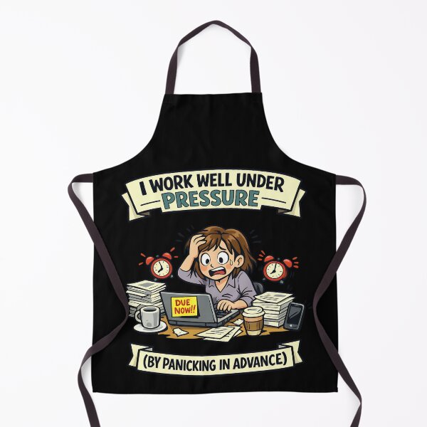 Item preview, I Work Well Under Pressure Panicking In Advance Funny Office Humor variant designed and sold by TeeTimeTreasure.