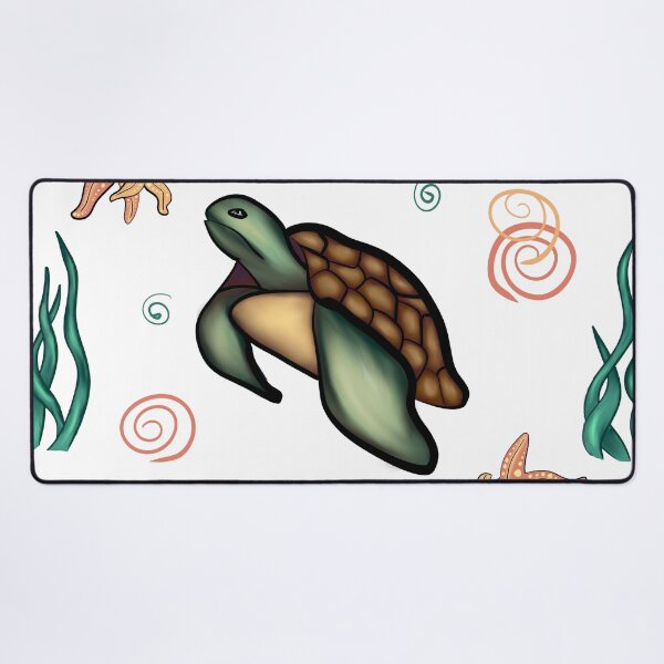 Item preview, Cute sea turtle and starfish underwater seamless pattern designed and sold by LYAN-STORE.
