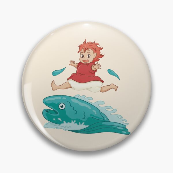 Item preview, Ponyo on the Cliff – Ponyo Running on Fish designed and sold by madebymirabelle.