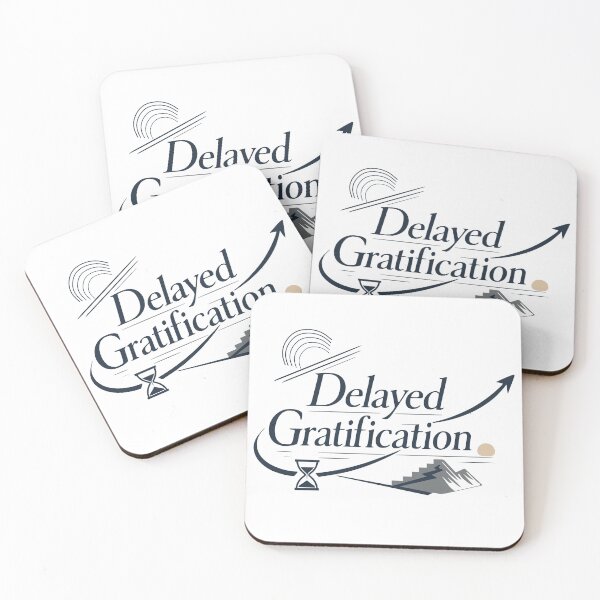 Item preview, Delayed Gratification Mindset Patience Leads To Success Sticker designed and sold by FunFitLife Studio.