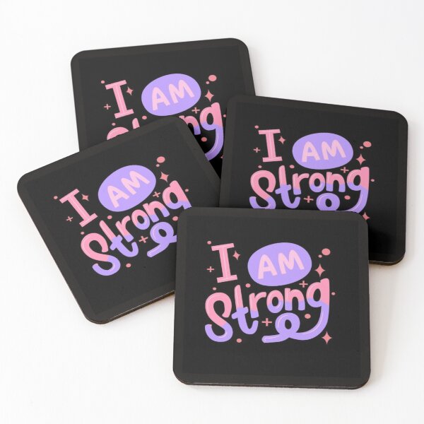 Item preview, Positive I Am strong  Message Typography  designed and sold by NivyasArtistry.