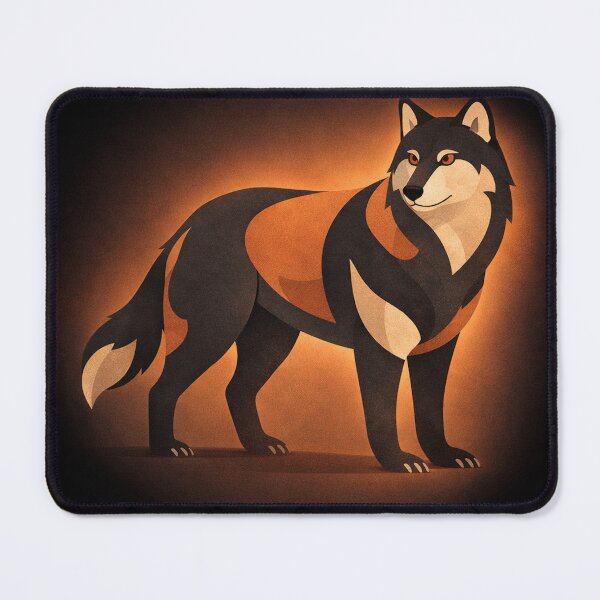 Item preview, Lone Path · Wolf Illustration · Modern Nature Symbol designed and sold by DrizzyV.