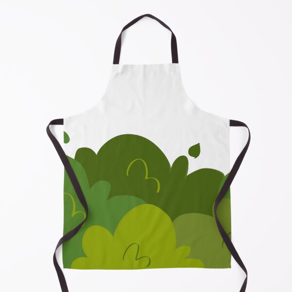 Item preview, Lush cartoon green bushes border seamless pattern designed and sold by LYAN-STORE.