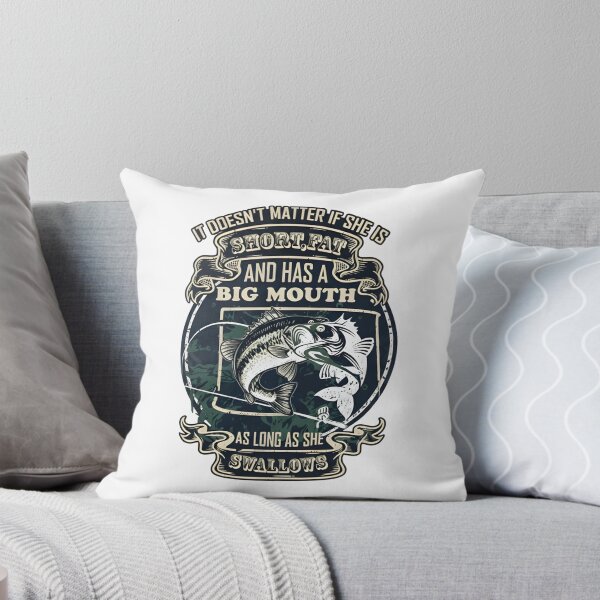 Item preview, Funny Dirty Fishing Quote - Big Mouth Bass Adult Humor Art designed and sold by Latikshop.