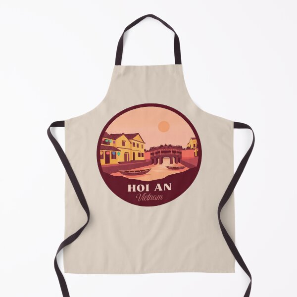 Item preview, Hoi An Vietnam Japanese Covered Bridge Badge, Ancient Town Landmark with Colorful Lanterns designed and sold by InvestingRoad.