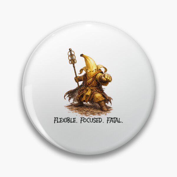 Item preview, Banana Monk – Flexible. Focused. Fatal. | Fruit Warriors designed and sold by DigiWoosh.