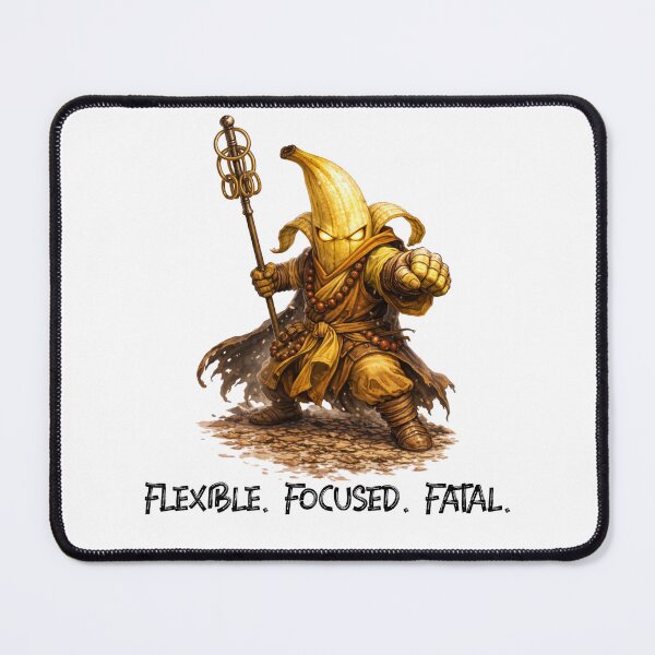 Item preview, Banana Monk – Flexible. Focused. Fatal. | Fruit Warriors designed and sold by DigiWoosh.