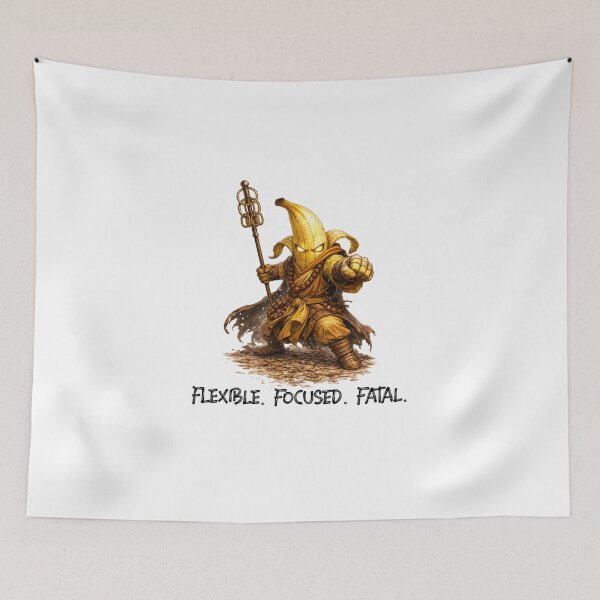 Item preview, Banana Monk – Flexible. Focused. Fatal. | Fruit Warriors designed and sold by DigiWoosh.