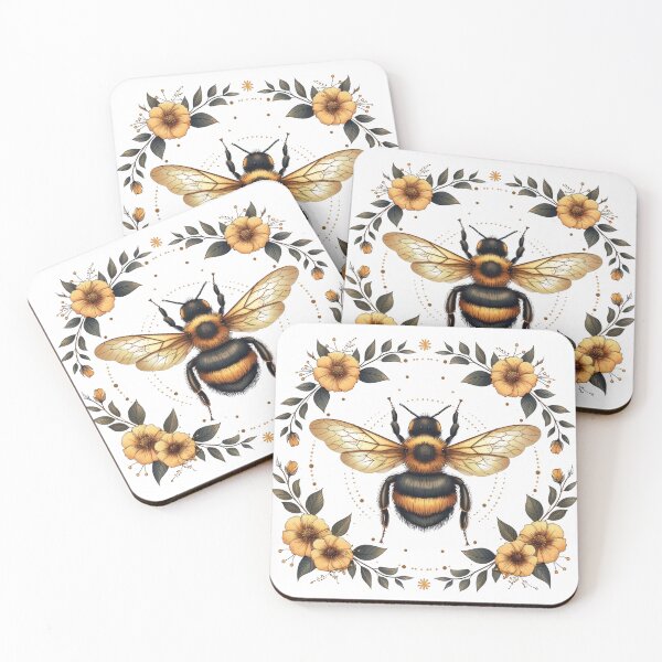 Item preview, Bee with flower designed and sold by T-pocket.