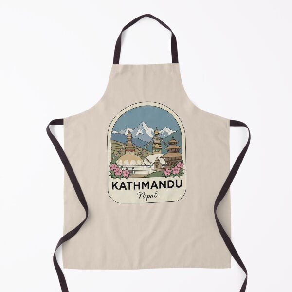 Item preview, Kathmandu Nepal Travel Badge Stupa And Himalayas Mountains designed and sold by InvestingRoad.