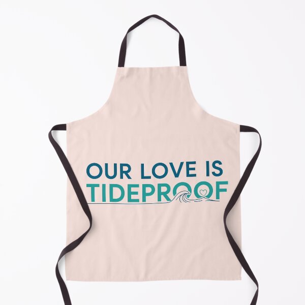 Item preview, Our Love Is Tideproof – Coastal Valentine Typography Design designed and sold by Sea Gem.