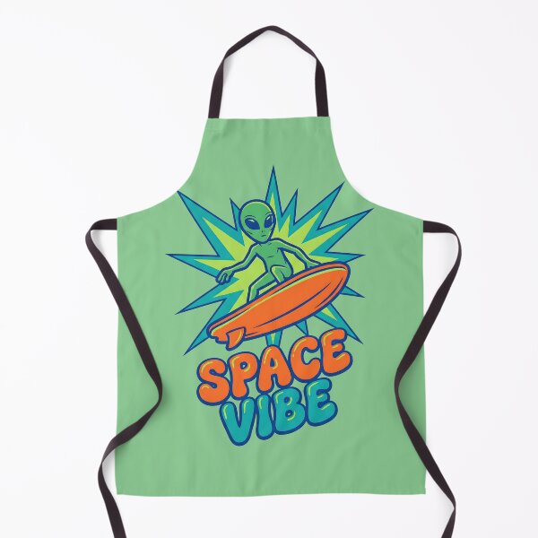 Item preview, Space Vibe Retro Alien Surfer designed and sold by AwesomeBeyondLimits.