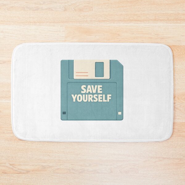 Item preview, Save Yourself – Retro Floppy Disk designed and sold by KawaiiOrbit.