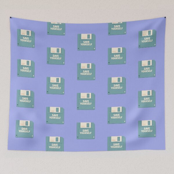 Item preview, Save Yourself – Retro Floppy Disk designed and sold by KawaiiOrbit.