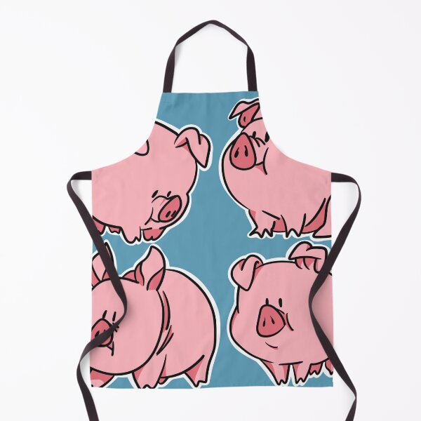 Item preview, Cute pink cartoon piglet farm animal sticker set designed and sold by LYAN-STORE.