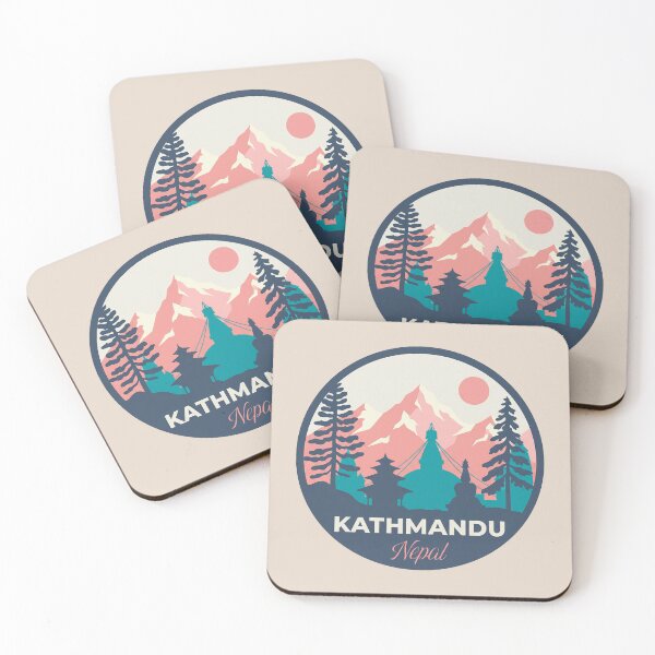 Item preview, Kathmandu Nepal Travel Badge Stupa And Himalayas Mountains designed and sold by InvestingRoad.