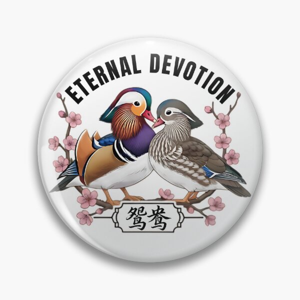 Item preview, Eternal Devotion Mandarin Ducks designed and sold by Slothsophy.