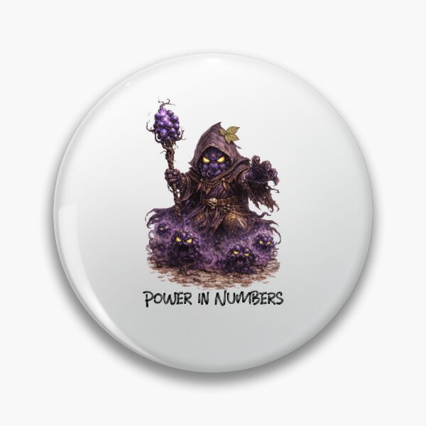 Item preview, Grape Warlock – Power in Numbers | Fruit Warriors designed and sold by DigiWoosh.