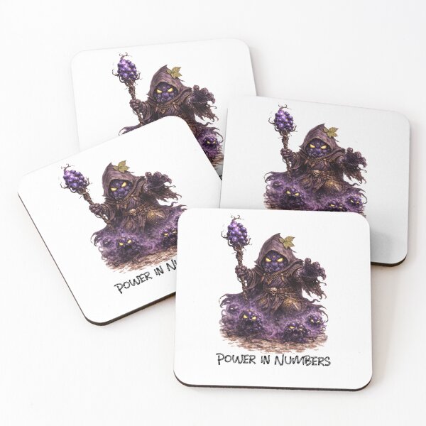 Item preview, Grape Warlock – Power in Numbers | Fruit Warriors designed and sold by DigiWoosh.