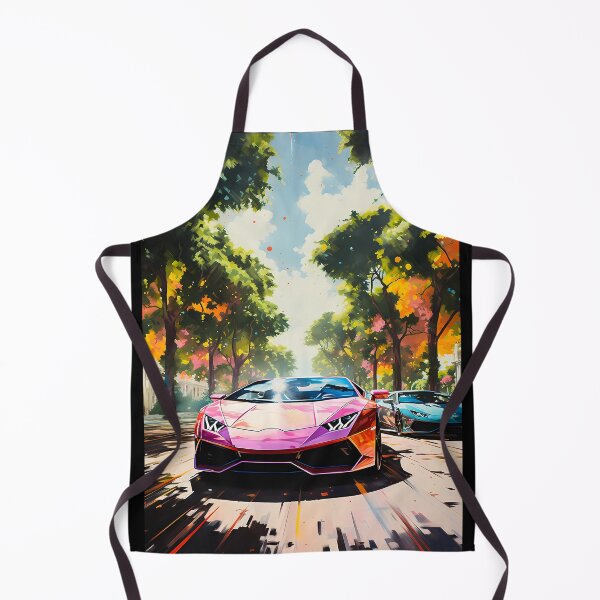 Item preview, Exotic Coupe Car Racing Past Autumn Foliage Sunny Urban Avenue designed and sold by RevUpDesign.
