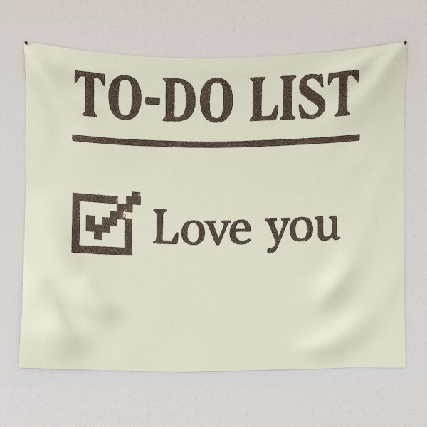 Item preview, Pixel To-Do – Love You Checked designed and sold by VibeNationArt.
